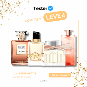 Combo de 4 Perfumes Tester - Coco Mademoiselle Chanel, Libre Yves Saint Laurent, Chloé Signature e Lâncome Idôle