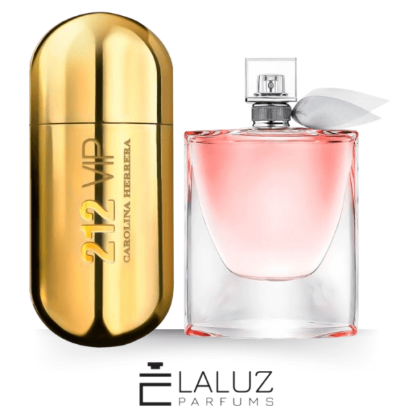 Combo de 2 Perfumes 100ml - 212 VIP Feminino e La Vie est Belle