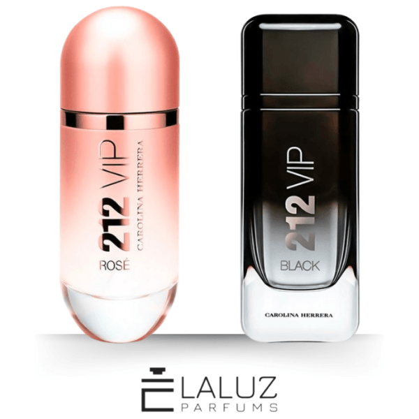 Combo de 2 Perfumes 100ml - 212 VIP Rosé e 212 VIP Black